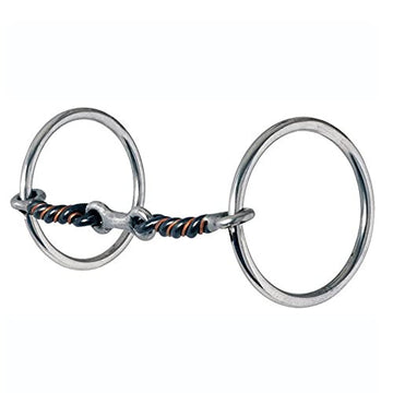 Bit - Medium Loose Ring Sour Dog Bone Snaffle