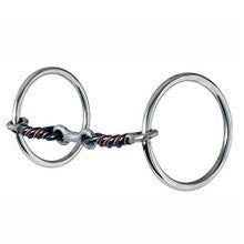 Bit - Medium Loose Ring Sour Dog Bone Snaffle