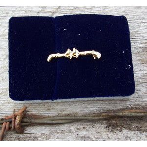 English Stock Pin - 2 Horseheads (GP)