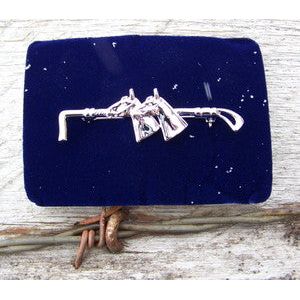 English Stock Pin - 2 Horsehead/Crop (SP)