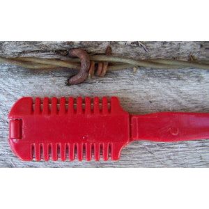 Comb - Double Sided Plastic Thinning (Red)