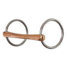 Bit - O-Ring Snaffle, Solid Copper Mullen