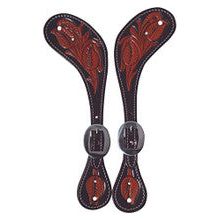 Spur Straps - Chocolate Floral (Muleshoe - Ladies)