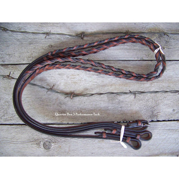 English Reins - Extra Long Warmblood, Exselle Elite Medium Brown Laced