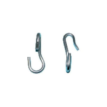 English Curb Hooks - Nickel Plated
