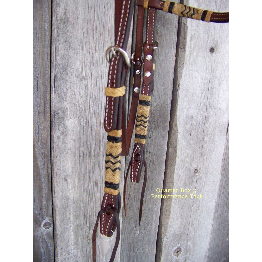 Headstall - Rawhide Braid Browband (Dark Oil)