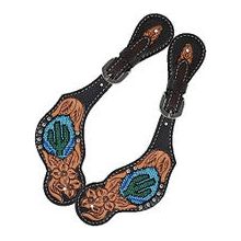 Spur Straps - Beaded Cactus (Ladies) by Rafter T Ranch Company