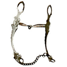 Bit - Engraved Concho Shank w/ Sweet Iron Snaffle