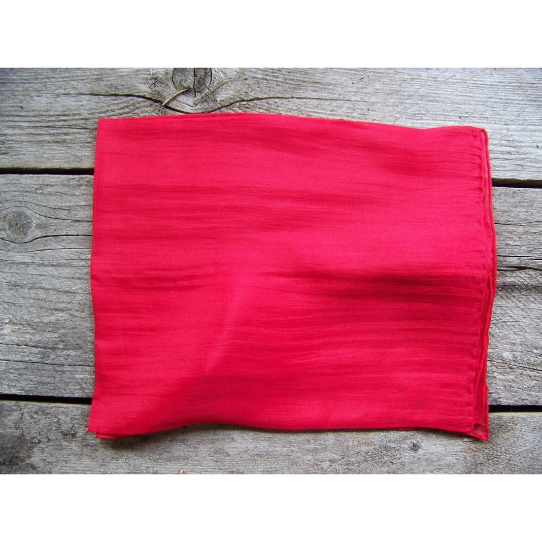 Show Scarf (Silk) - 19" x 19" Square (Red)