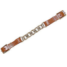 Curb - Nickel Plated Flat Chain w/ 5/8" Leather Straps