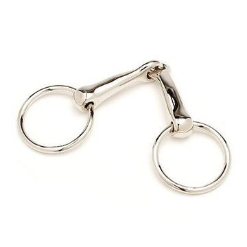 Bit - Iron Nickle Pony O-Ring Snaffle (4.0")