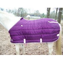 Kensington All Around Quilted Blanket - Plum - Size 76