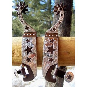 Spurs - Engraved Antique Stars (Mens)