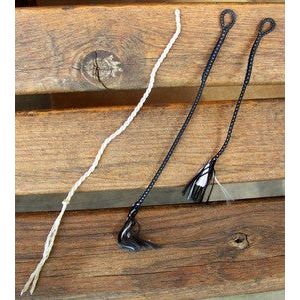 Whips - Replacement Popper (6" Black Nylon) - 1 Only