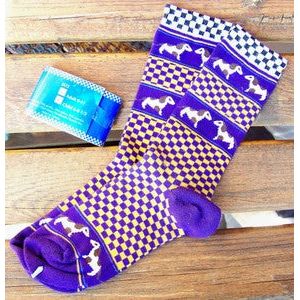 Jack Russell Socks - Children's in Purple