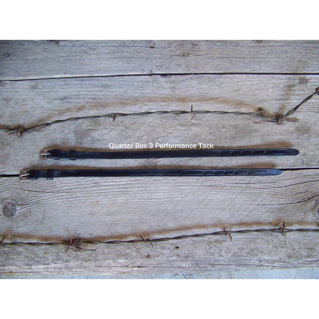 English Spur Straps - Double Keeper Spur Strap, Black (Youth)