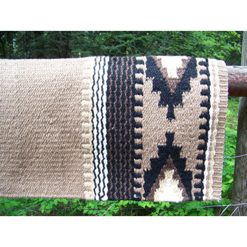 Cowtown Show Blanket - 36x34 (Fawn/Black/Chestnut/Cream) by Mayatex