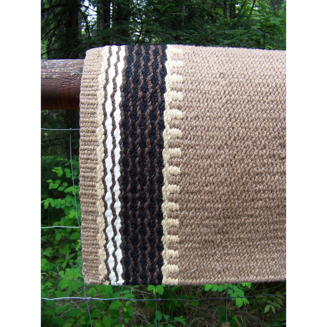 Cowtown Show Blanket - 36x34 (Fawn/Black/Chestnut/Cream) by Mayatex