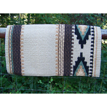 Cowtown Show Blanket - 36x34 (Sand/Black/Chestnut/Sage) by Mayatex