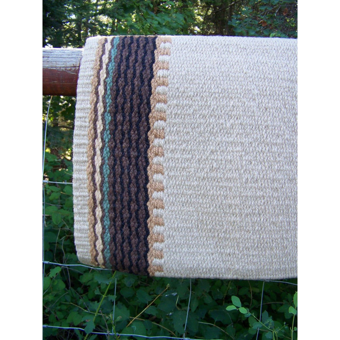 Cowtown Show Blanket - 36x34 (Sand/Black/Chestnut/Sage) by Mayatex