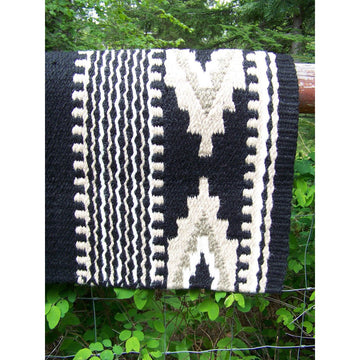 Cowtown Show Blanket - 36x34 (Black/Sand/Taupe/Cream) by Mayatex