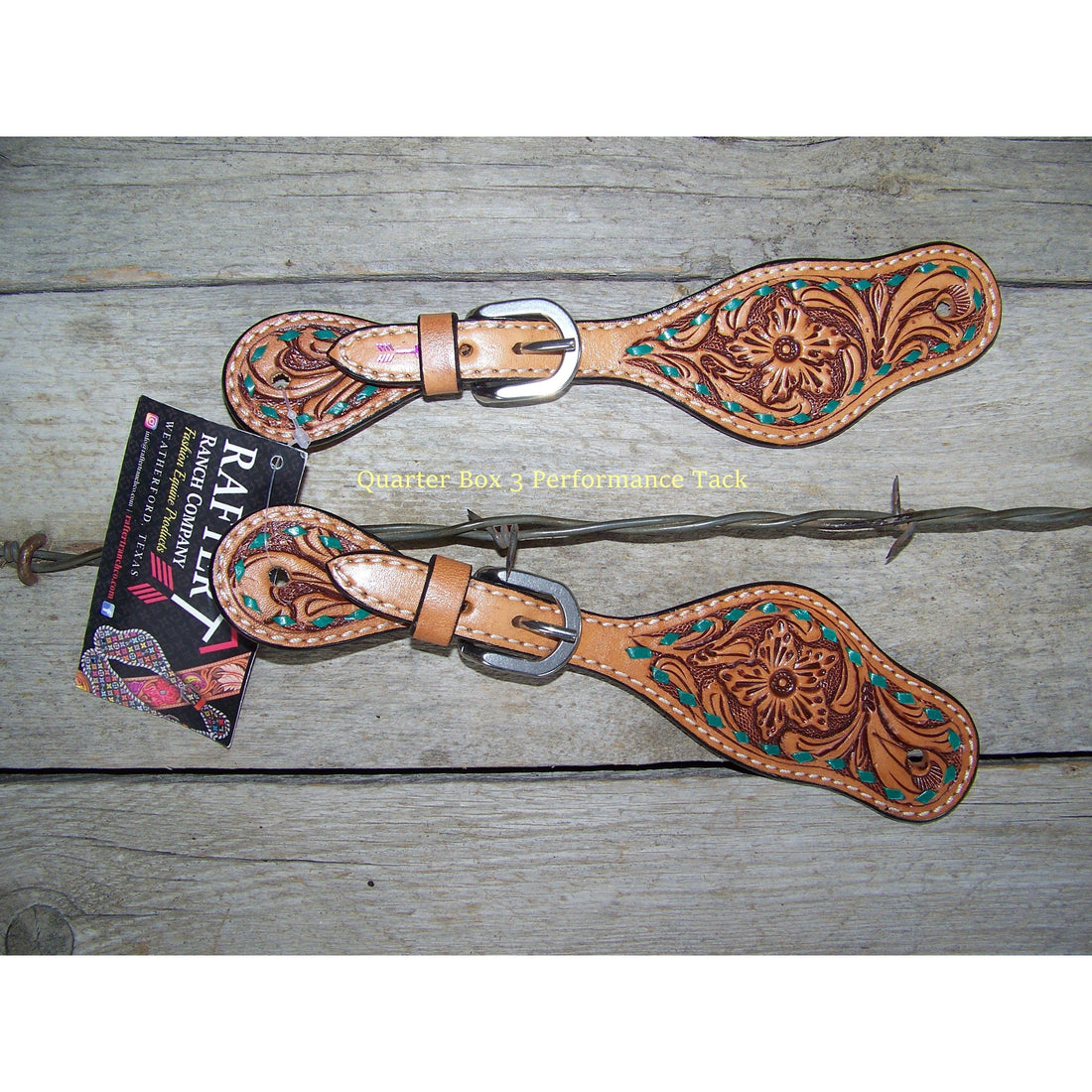 Spur Straps - Floral Buckstitch (Youth) by Rafter T Ranch Company