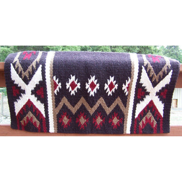 Phoenix Show Blanket - 38x34 (Coffee Base/Umber and Red Earth Accents)