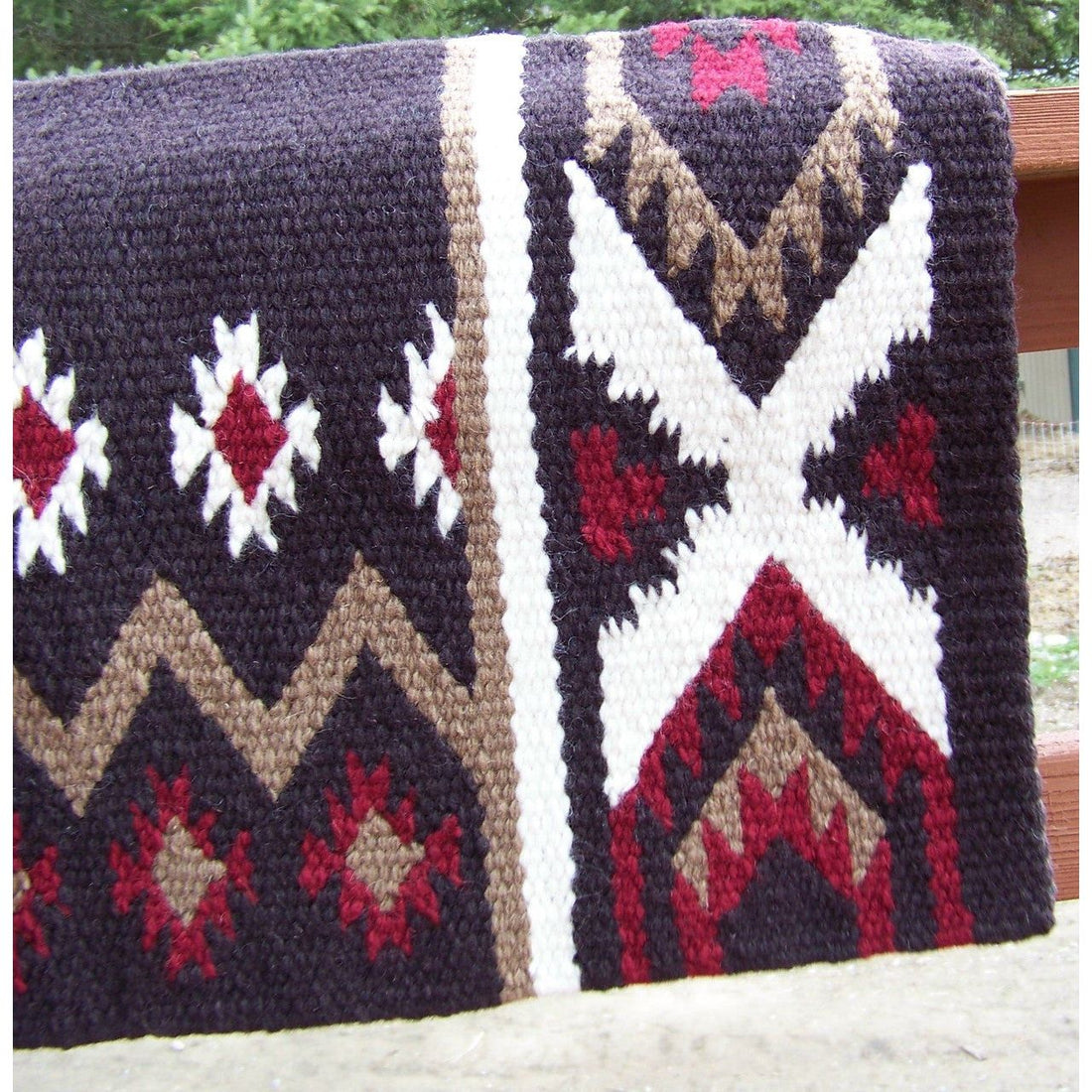 Phoenix Show Blanket - 38x34 (Coffee Base/Umber and Red Earth Accents)