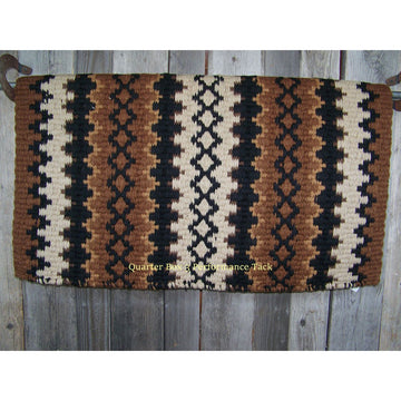 Arroyo Seco Show Blanket - 38x34 (Chocolate Base/Earth Tone Accents) by Mayatex