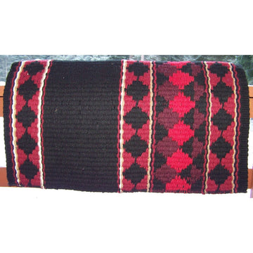 Rio Hondo Show Blanket - 38x34 (Black Base/Red Accents)