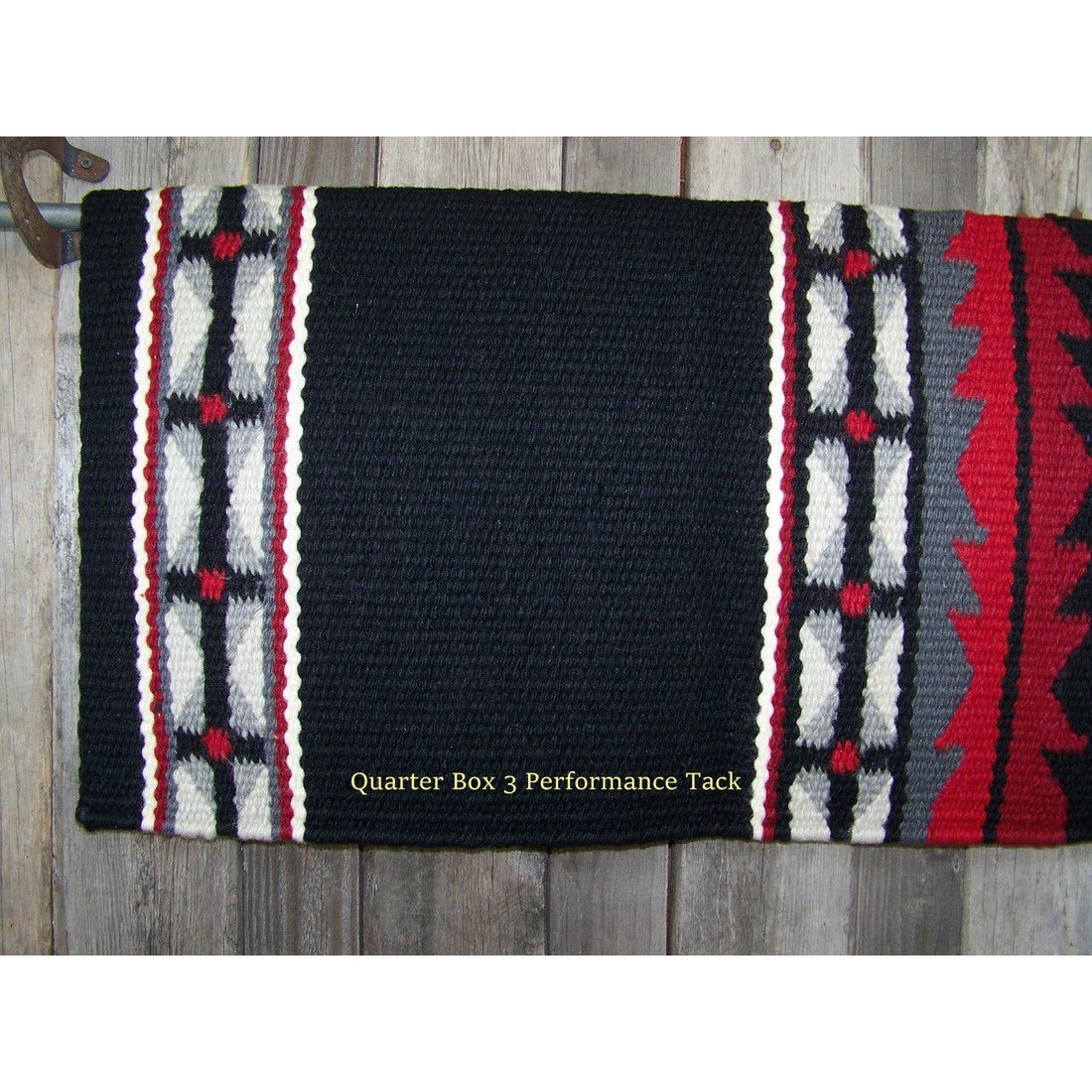 Mojave Show Blanket - 36x34 (Black/Ash/Charcoal/Red) by Mayatex
