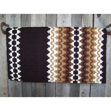 Corona Show Blanket - 38x34 (Coffee Base/Cream and Brown Tone Accents)