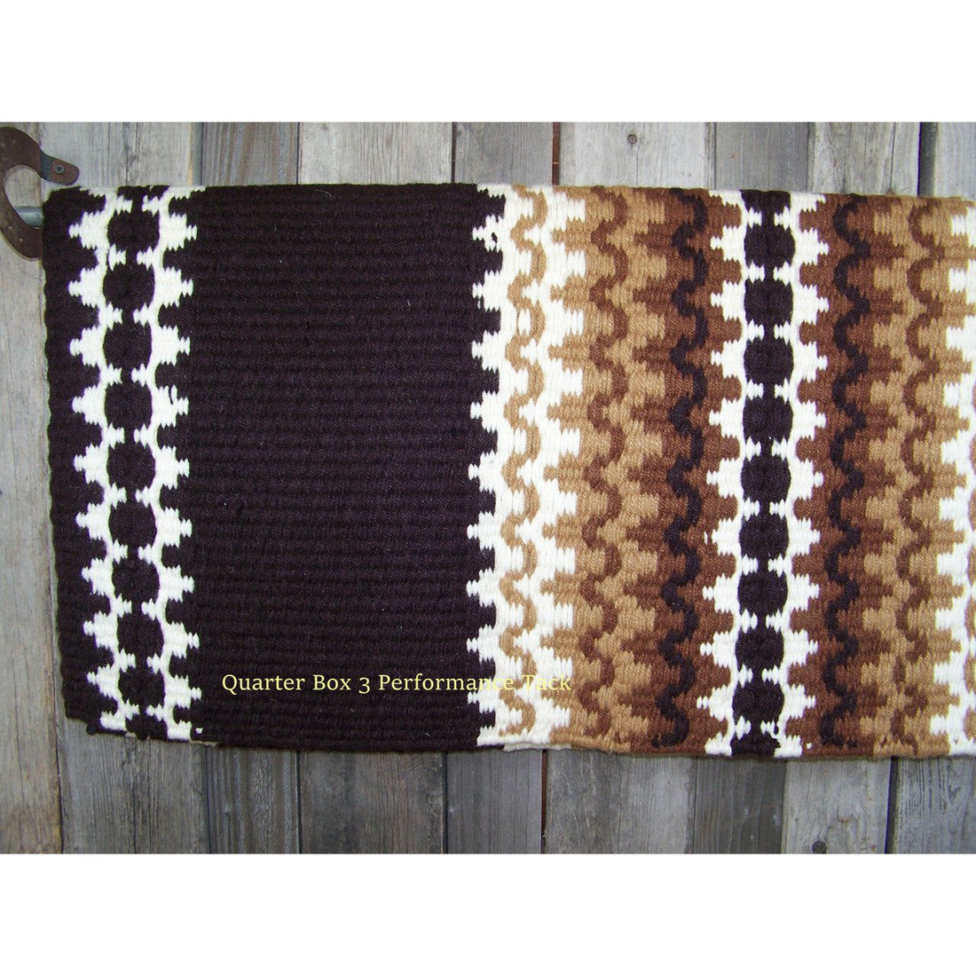 Corona Show Blanket - 38x34 (Coffee Base/Cream and Brown Tone Accents)