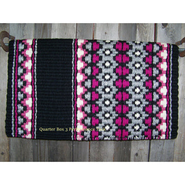 Starlight Show Blanket - 40x34 (Black/Fuchsia/Pink/Gray) by Mayatex