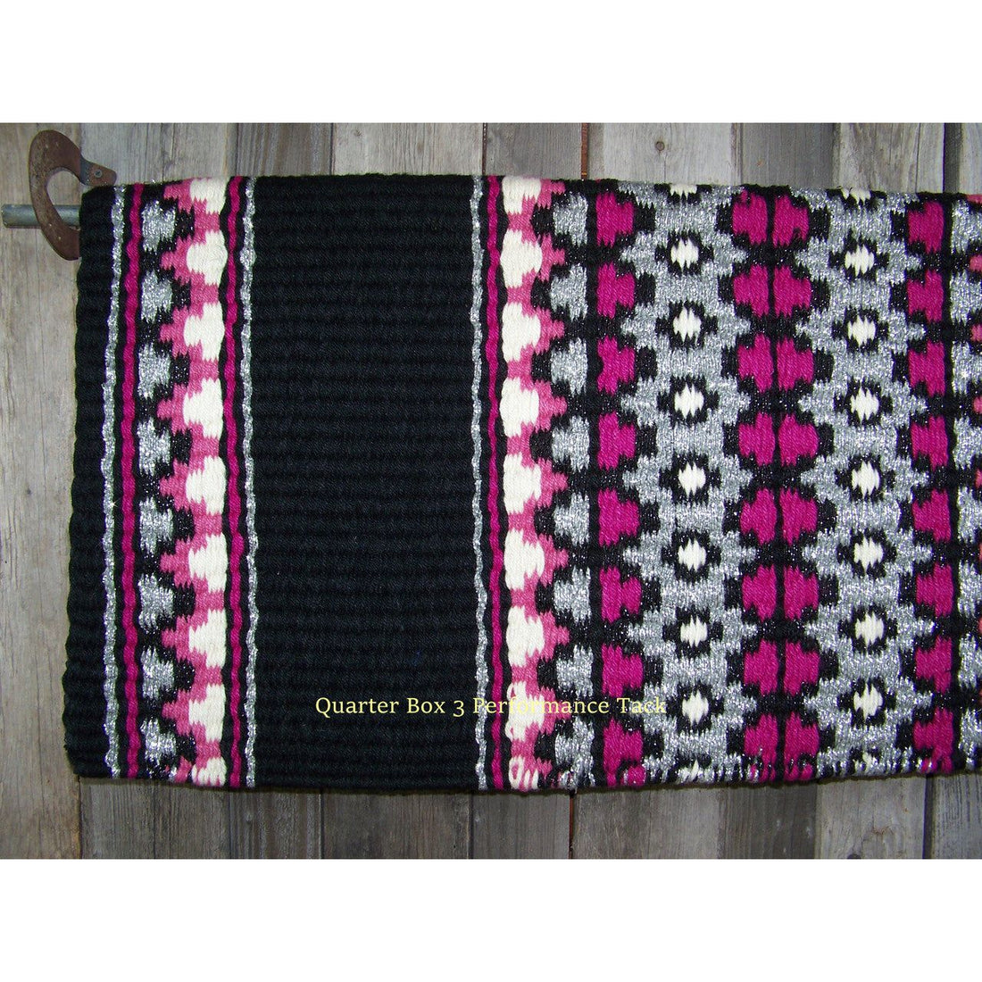 Starlight Show Blanket - 40x34 (Black/Fuchsia/Pink/Gray) by Mayatex