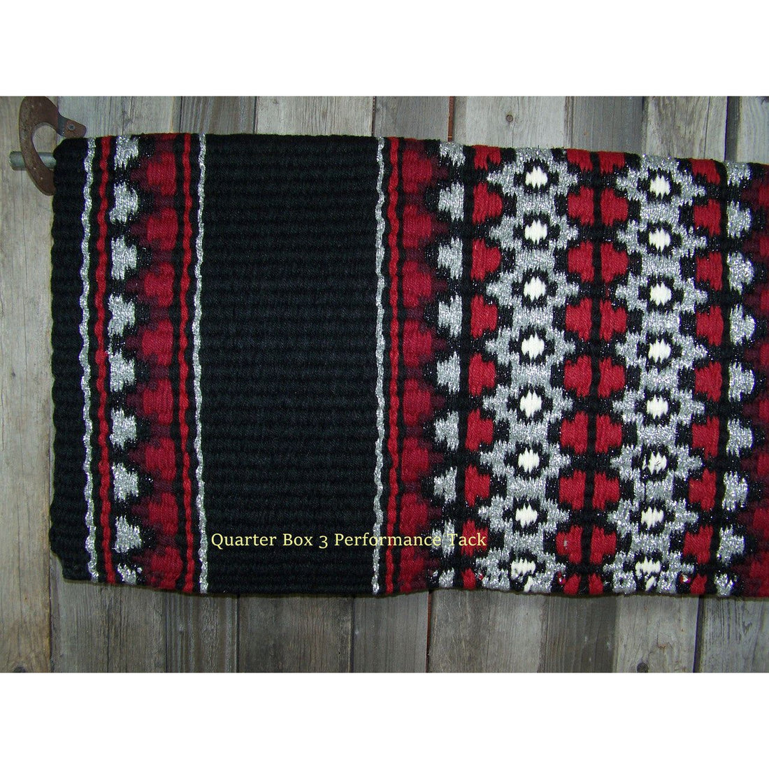 Starlight Show Blanket - 40x34 (Black/Red/Red Earth/Grey/Cream) by Mayatex