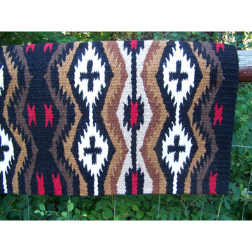 Las Cruces Show Blanket - 36x34 (Black/Chestnut/Choc/Buck/Sand/Red) by Mayatex