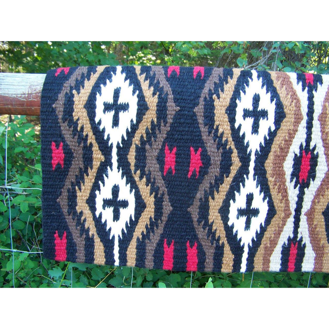Las Cruces Show Blanket - 36x34 (Black/Chestnut/Choc/Buck/Sand/Red) by Mayatex