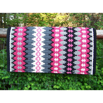 Nova Show Blanket - 38x34 (Black,Franb, Camrose and Grey Accents) by Mayatex