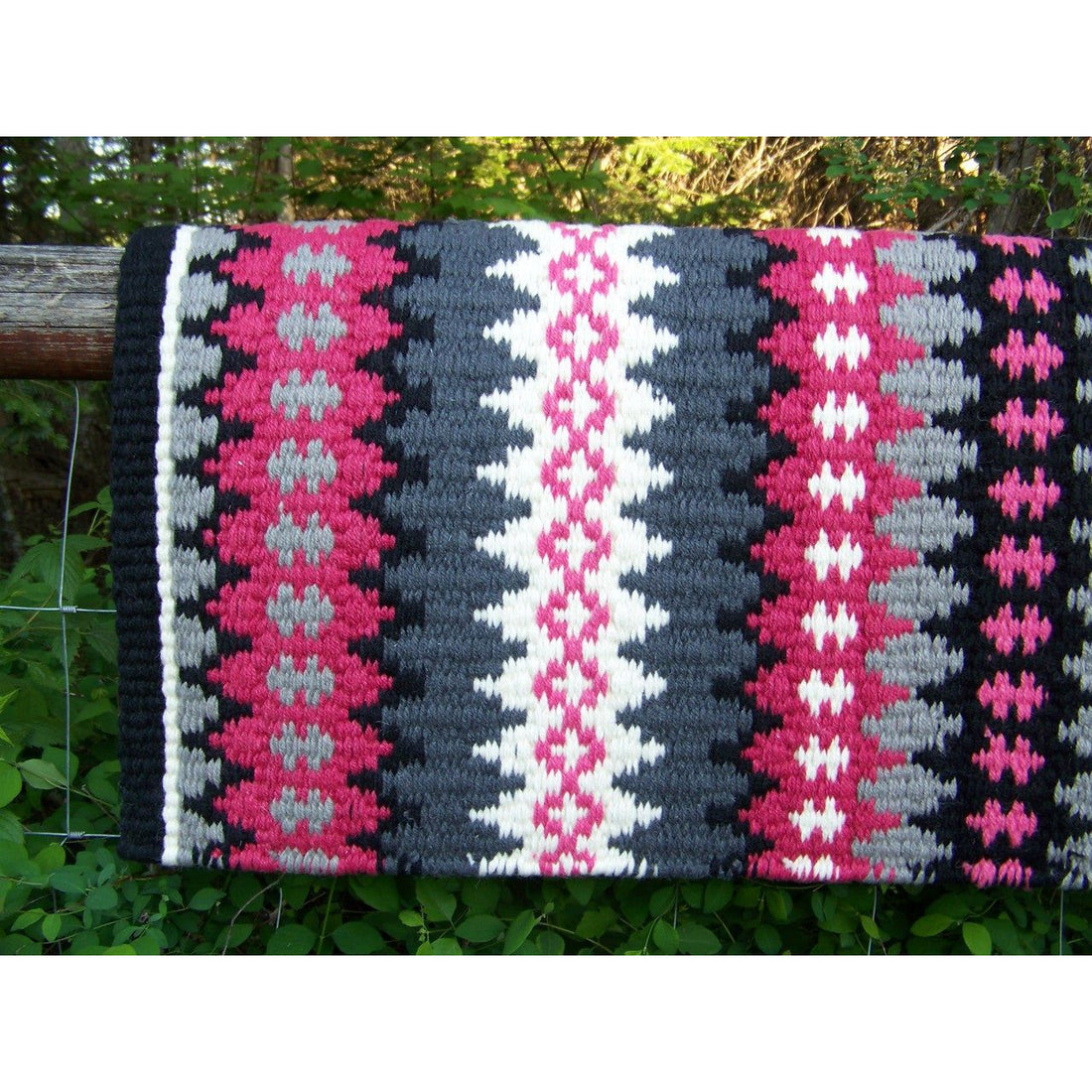 Nova Show Blanket - 38x34 (Black,Franb, Camrose and Grey Accents) by Mayatex