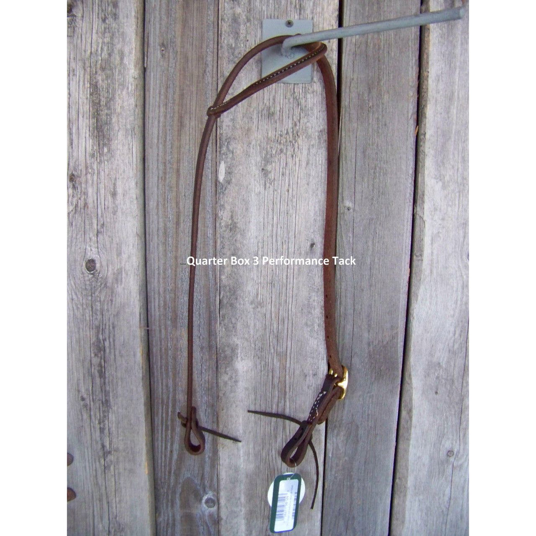 Headstall - 5/8" Single Rolled Ear with Brass Hardware