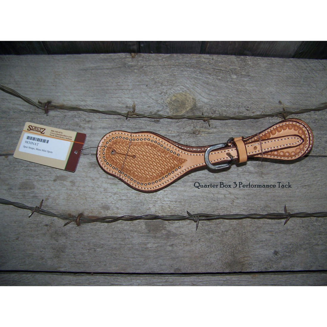 Spur Straps - Mini-Spot (Mens - Natural Basketweave)