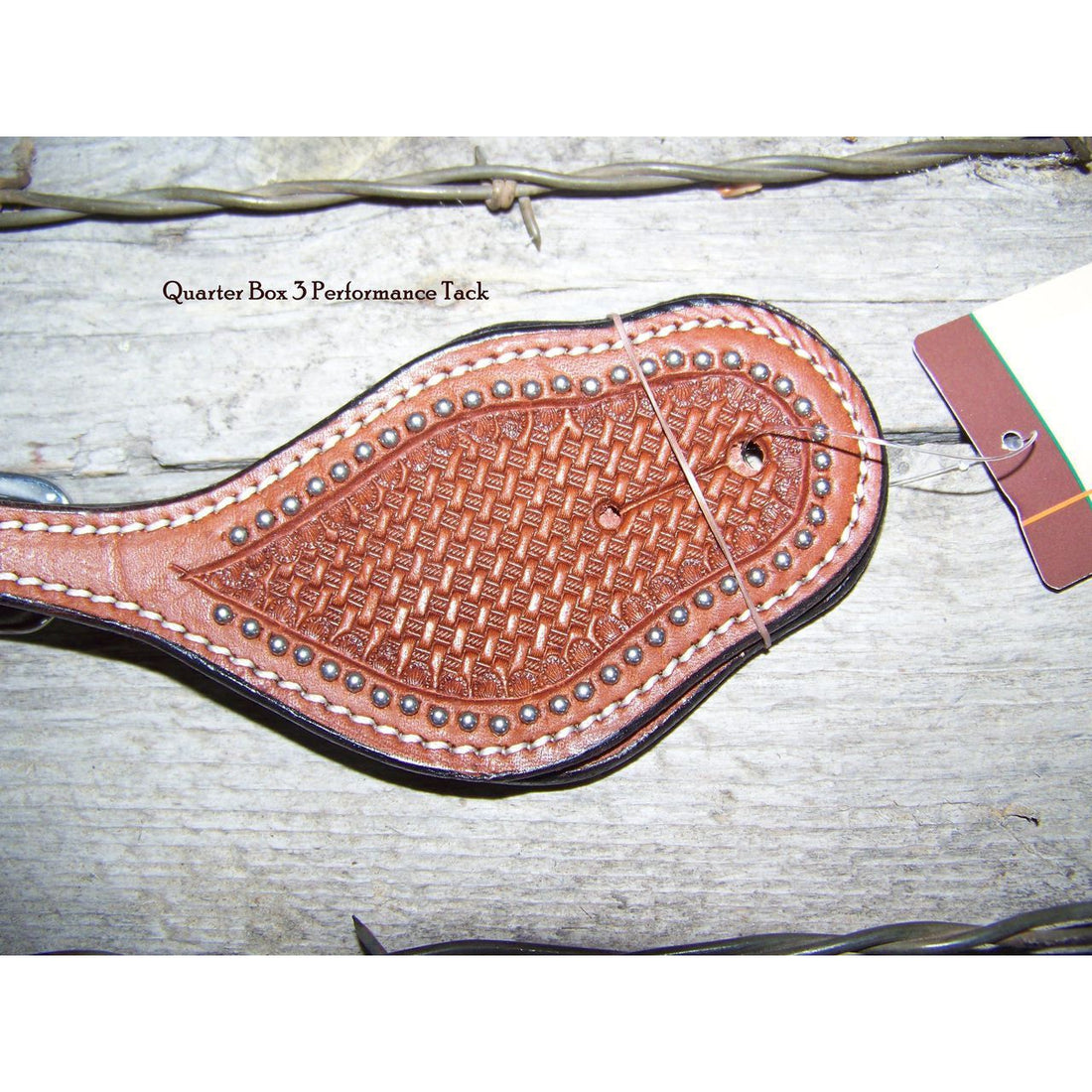 Spur Straps - Mini-Spot (Mens - Chestnut Basketweave)