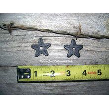 Rowels - 5 Point Star - Black (1.25") with Cotter and Pins