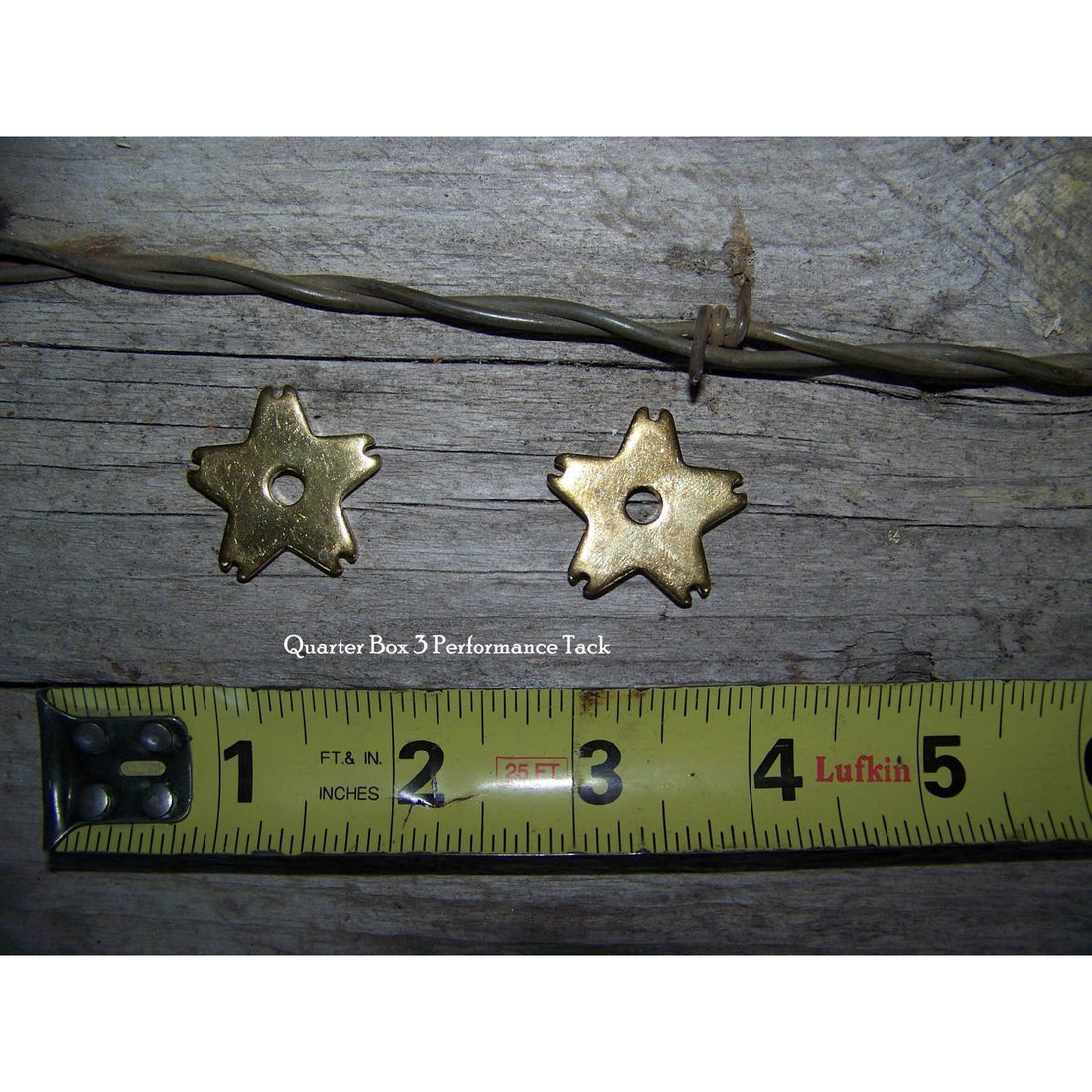 Rowels - 5 Point Bull - Brass (1 1/8") with Cotter and Pins