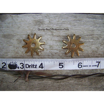 Rowels - 10 Point - Brass (1 3/16") with Cotter and Pins