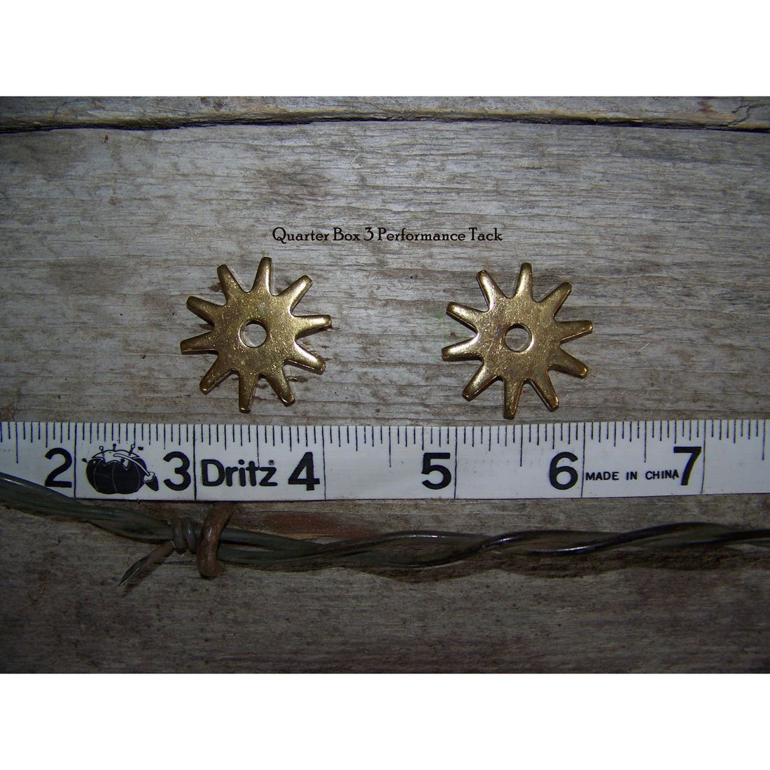 Rowels - 10 Point - Brass (1 3/16") with Cotter and Pins