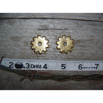 Rowels - 10 Point Blunt - Brass (1") with Cotter and Pins