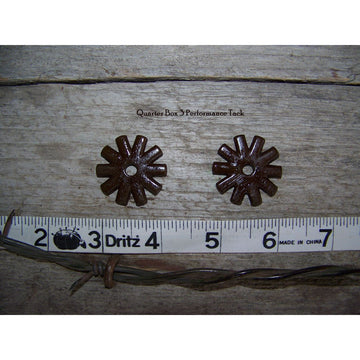 Rowels - 10 Point Blunt - Antique (1 1/8") with Cotter and Pins