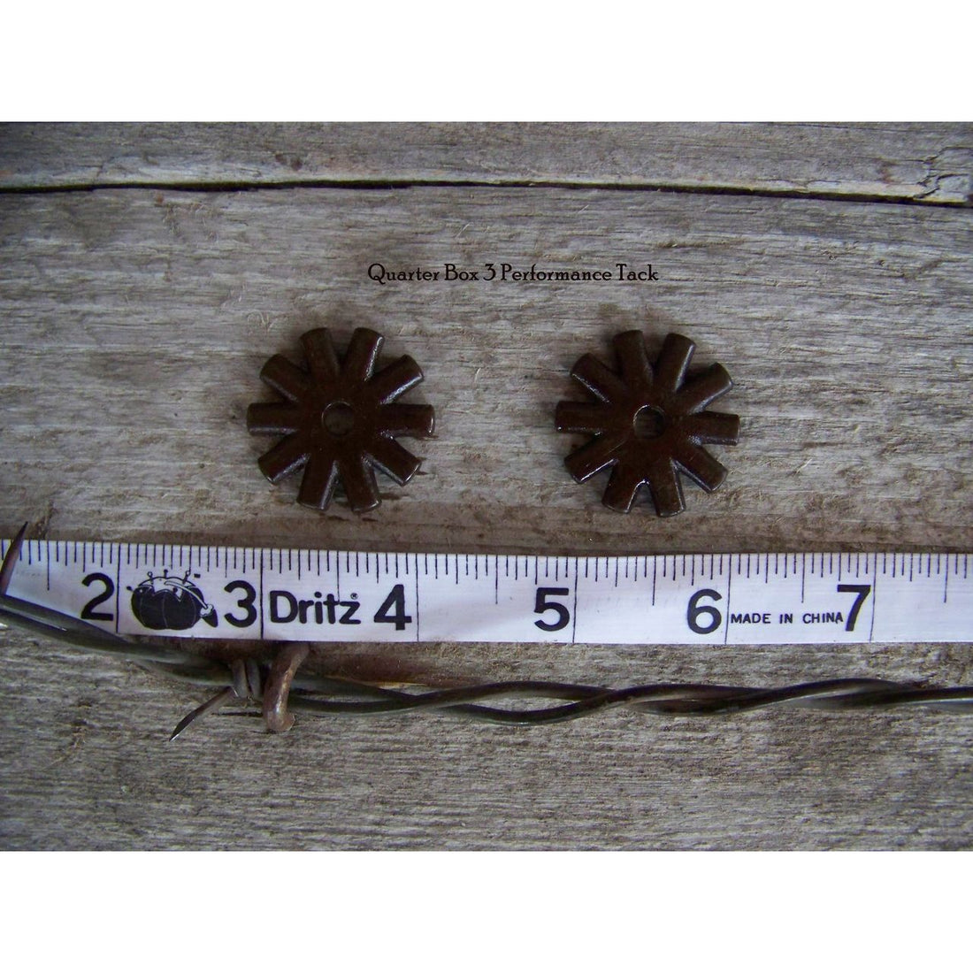 Rowels - 10 Point Blunt - Antique (1 1/8") with Cotter and Pins